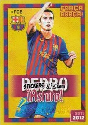 Sticker Pedro (Flash) - FC Barcelona 2011-2012 - Panini