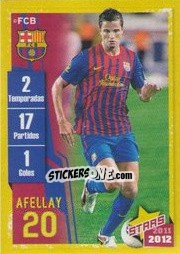 Sticker Afellay (Trayectoria) - FC Barcelona 2011-2012 n. 162 - Panini