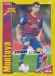 Figurina Montoya in action - FC Barcelona 2011-2012 - Panini