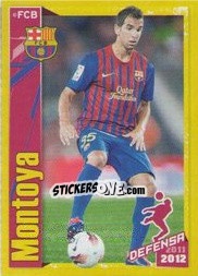 Sticker Montoya in action - FC Barcelona 2011-2012 n. 172 - Panini