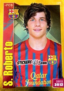Sticker Sergi Roberto (Portrait) - FC Barcelona 2011-2012 n. 175 - Panini