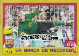 Sticker Víctor Valdés - FC Barcelona 2011-2012 n. 177 - Panini