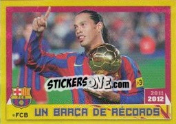 Sticker Ronaldinho - FC Barcelona 2011-2012 - Panini