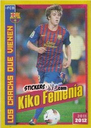 Figurina Kiko Femenia - FC Barcelona 2011-2012 n. 197 - Panini
