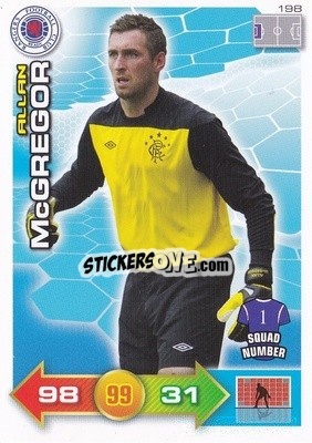 Cromo Allan McGregor - Scottish Premier League 2011-2012. Adrenalyn XL
 - Panini