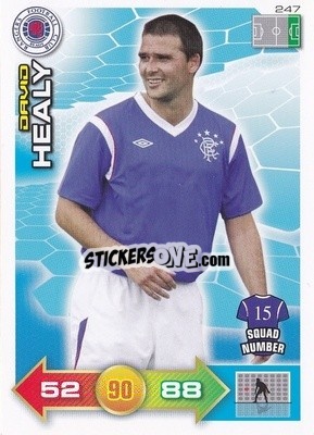 Sticker David Healy - Scottish Premier League 2011-2012. Adrenalyn XL
 n. 247 - Panini