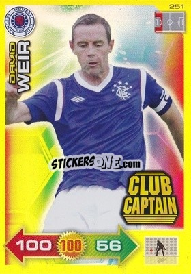 Sticker David Weir - Scottish Premier League 2011-2012. Adrenalyn XL
 n. 251 - Panini