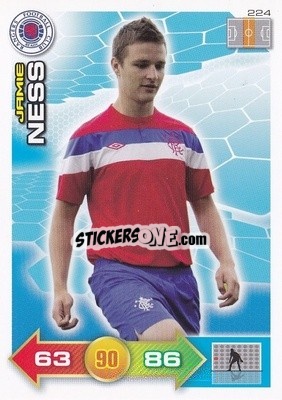 Sticker Jamie Ness - Scottish Premier League 2011-2012. Adrenalyn XL
 n. 224 - Panini