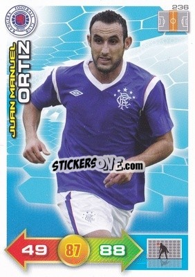 Sticker Juan Manuel Ortiz - Scottish Premier League 2011-2012. Adrenalyn XL
 n. 236 - Panini