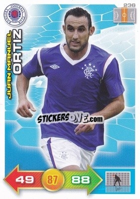 Sticker Juan Manuel Ortiz - Scottish Premier League 2011-2012. Adrenalyn XL
 - Panini