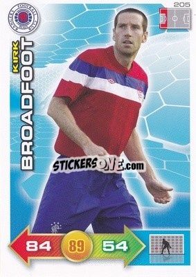 Sticker Kirk Broadfoot - Scottish Premier League 2011-2012. Adrenalyn XL
 n. 205 - Panini