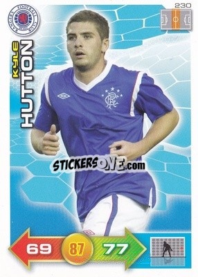 Sticker Kyle Hutton - Scottish Premier League 2011-2012. Adrenalyn XL
 n. 230 - Panini