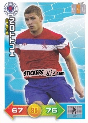 Sticker Kyle Hutton - Scottish Premier League 2011-2012. Adrenalyn XL
 n. 231 - Panini