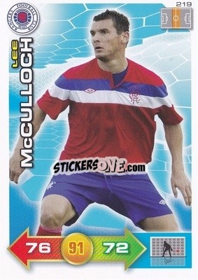 Cromo Lee McCulloch - Scottish Premier League 2011-2012. Adrenalyn XL
 n. 219 - Panini