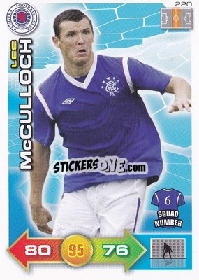 Sticker Lee McCulloch - Scottish Premier League 2011-2012. Adrenalyn XL
 n. 220 - Panini