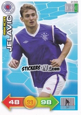 Sticker Nikica Jelavic - Scottish Premier League 2011-2012. Adrenalyn XL
 n. 239 - Panini