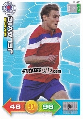 Sticker Nikica Jelavic - Scottish Premier League 2011-2012. Adrenalyn XL
 n. 240 - Panini