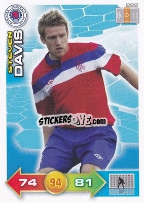 Sticker Steven Davis - Scottish Premier League 2011-2012. Adrenalyn XL
 n. 222 - Panini