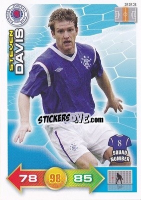 Sticker Steven Davis - Scottish Premier League 2011-2012. Adrenalyn XL
 n. 223 - Panini