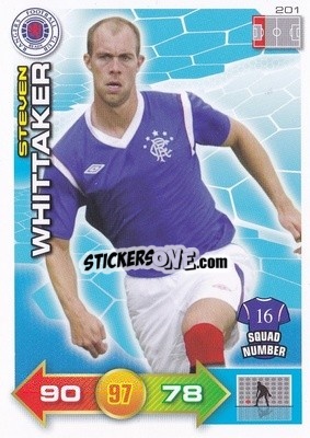 Sticker Steven Whittaker - Scottish Premier League 2011-2012. Adrenalyn XL
 n. 201 - Panini
