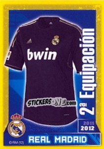 Cromo 2-a Equipacion - Real Madrid 2011-2012 - Panini