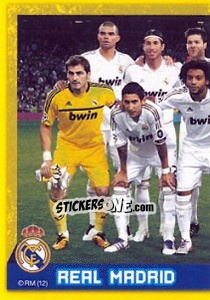 Sticker Plantilla - Real Madrid 2011-2012 n. 12 - Panini