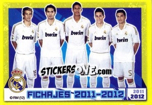 Sticker Coentrao / Altintop / Varane / Callejon / Sahin - Real Madrid 2011-2012 n. 18 - Panini