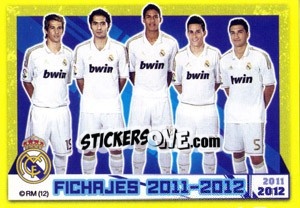 Sticker Coentrao / Altintop / Varane / Callejon / Sahin - Real Madrid 2011-2012 - Panini