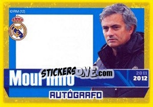 Figurina Mourinho (Autografo) - Real Madrid 2011-2012 - Panini