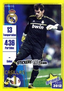Cromo Casillas (Trayectoria) - Real Madrid 2011-2012 - Panini