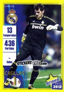 Sticker Casillas (Trayectoria) - Real Madrid 2011-2012 n. 33 - Panini
