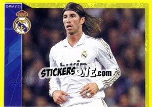Sticker Sergio Ramos in action - Real Madrid 2011-2012 - Panini