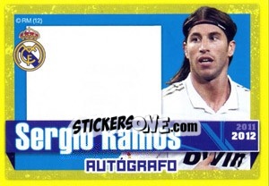 Sticker Sergio Ramos (Autografo) - Real Madrid 2011-2012 - Panini