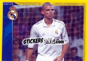 Sticker Pepe in action - Real Madrid 2011-2012 n. 55 - Panini