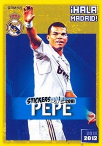 Sticker Pepe IHALA MADRID - Real Madrid 2011-2012 n. 58 - Panini