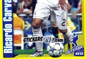 Cromo Ricardo Carvalho in action - Real Madrid 2011-2012 - Panini