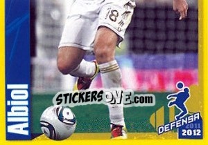 Cromo Albiol in action - Real Madrid 2011-2012 - Panini