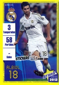 Cromo Albiol (Trayectoria) - Real Madrid 2011-2012 - Panini