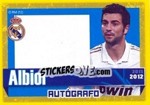 Figurina Albiol (Autografo) - Real Madrid 2011-2012 - Panini