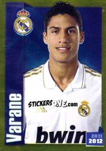 Sticker Varane (Portrait) - Real Madrid 2011-2012 - Panini