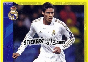 Cromo Varane in action - Real Madrid 2011-2012 - Panini