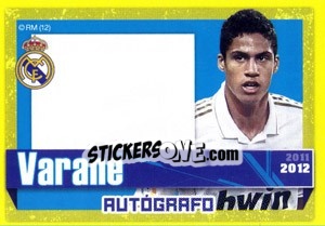 Figurina Varane (Autografo) - Real Madrid 2011-2012 - Panini