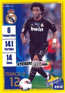 Sticker Marcelo (Trayectoria) - Real Madrid 2011-2012 n. 81 - Panini