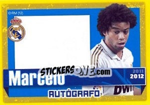 Sticker Marcelo (Autografo) - Real Madrid 2011-2012 - Panini