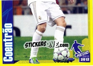 Cromo Coentrao in action - Real Madrid 2011-2012 - Panini