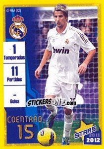 Cromo Coentrao (Trayectoria) - Real Madrid 2011-2012 - Panini
