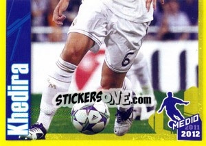 Cromo Khedira in action - Real Madrid 2011-2012 - Panini