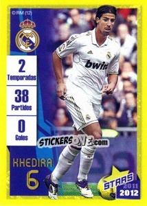 Cromo Khedira (Trayectoria) - Real Madrid 2011-2012 - Panini