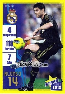 Cromo Alonso (Trayectoria) - Real Madrid 2011-2012 - Panini