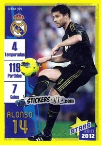 Sticker Alonso (Trayectoria) - Real Madrid 2011-2012 n. 117 - Panini